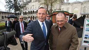 [ Serhan with Tony Abbott in Istanbul ]